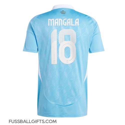 Belgien Orel Mangala #18 Fußballbekleidung Auswärtstrikot EM 2024 Kurzarm